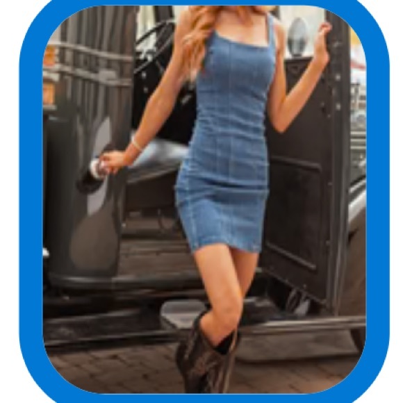 Haute Monde Dresses & Skirts - Haute Monde Denim bodycon mini dress